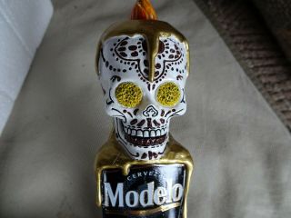 Modelo Day Of The Dead Beer Tap Handle 8in.