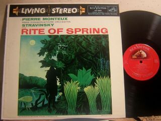 Rca Lsc - 2085 Monteux Stravinsky Rite Of Spring 13s 12s Sd Vg,  To Nm