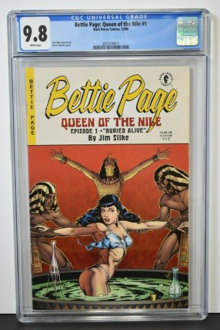 Bettie Page Queen Of The Nile 1 (1999) Cgc Graded 9.  8 Dave Stevens Cover