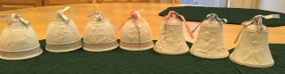 Lladro Christmas Bells - 1993,  1994,  1995,  1996,  1997,  1998,  1999