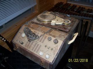 Vintage Astro Sonic Wire Recorder Phono Radio Not,  Portable