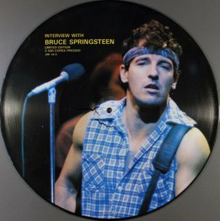 Bruce Springsteen Interview Ltd Edition Orlake Jmf56 Picture Disc 12 " Vinyl Lp