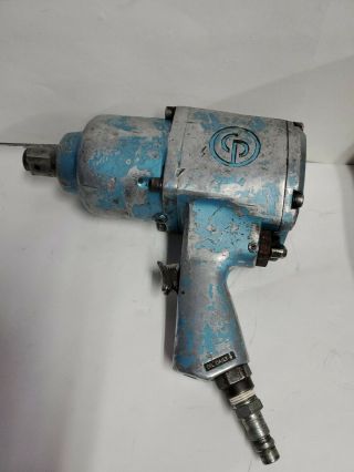 Chicago Pneumatic Cp893 1 " Impact Air Wrench Heavy Duty Air Tool Vintage Usa