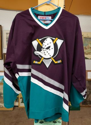 Vintage Anaheim Mighty Ducks Ccm Jersey Size.  Large