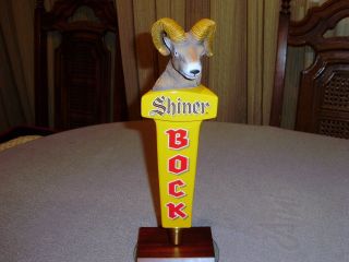 Shiner Bock Tap Handle Spoetzl Brewery Detailed Figural Rams Head