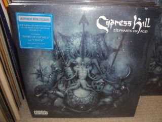 Cypress Hill - Elephants On Acid - Limited Edition,  Clear Blue/grey,  Small Bump