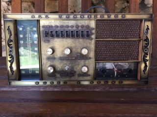 Vintage Music & Sound Intercom Master Unit/transistor/analog Clock/as Is/1970 
