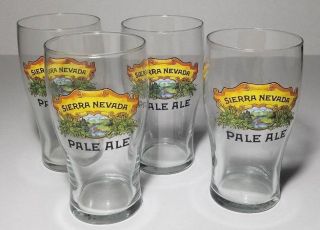 Sierra Nevada Pale Ale Pint Beer Glasses Set Of 4
