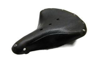 Vintage Brooks B66s Black Leather Saddle (099)