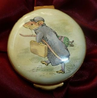 Crummles Beatrix Potter Enamel Box Mouse
