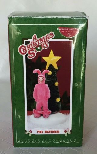 A Christmas Story Pink Nightmare Ralphie In Bunny Suit 2008 Department 56