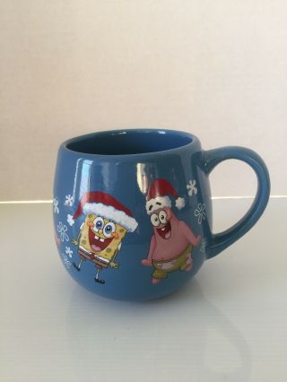 Spongebob Squarepants And Patrick Star Christmas 2018 Blue Coffee Tea Mug