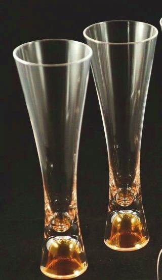 Veuve Clicquot Ponsardin Champagne Trendy Glass X 2 Unboxed Acrylic Not Glass