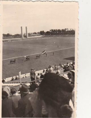Old Photo Crowd 1936 Olympic Hitler Games Germany Stadium F5