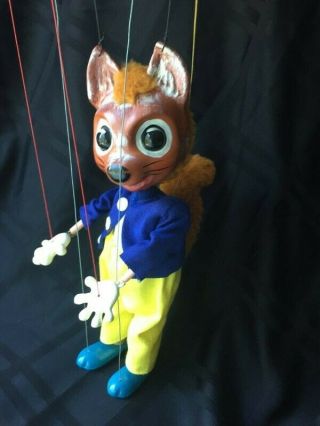 Vintage Pelham Puppet: " Tufty ",  A Squirrel Marionette,