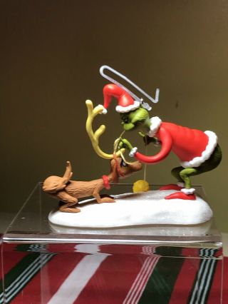 Hallmark Ornament Dr Seuss The Grinch All I Need Is A Reindeer 2010 Max Antler