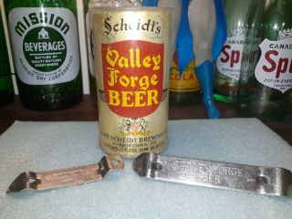 Flat Top Beer Cans Scheidt Valley Forge Instructional.  Plus To Openners