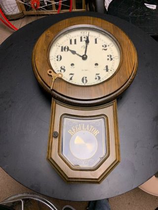 Vintage Elgin Regulator 31 Day Wall Clock