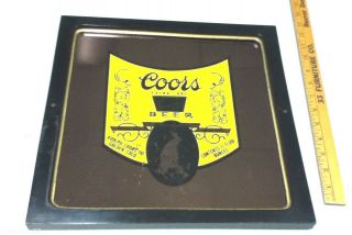 Coors Beer Sign Mirror Bar Signs 1 Vintage Extra Dry Banquet Coor 