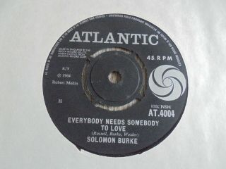 Solomon Burke - Everybody Needs Somebody To Love 1964 Uk 45 Mod/soul