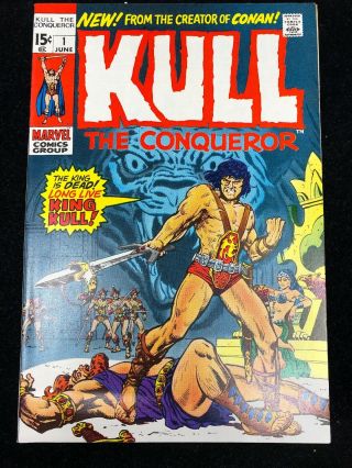 Kull The Conqueror 1 (1971) Origin Of King Kull - Conan The Barbarian Nm,  9.  6