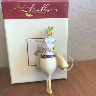 Department 56 Krinkle Christmas Nutcracker Mouse King Ornament Patience Brewster