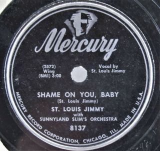 Chicago Blues 78: St.  Louis Jimmy With Sunnyland Slim’s Orchestra Shame On You