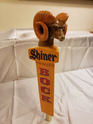 Rare Vintage Shiner Bock Rams Head Beer Tap Handle