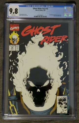 Ghost Rider V2 15 Cgc 9.  8 Glow - In - The - Dark