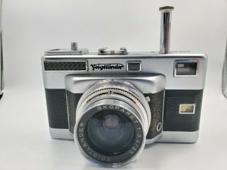 Vintage Voigtlander Vitessa T 35mm Rangefinder Camera W/ Skoparet 35 3.  4