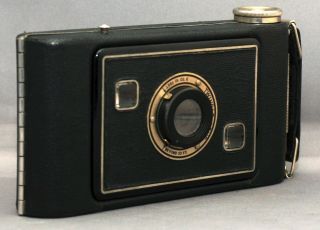 Eastman Kodak Jiffy Six - 20 Folding Vintage Camera Twindar Lens Art Deco W Box