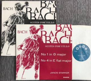 Saga Xid 5161/7 Starker Bach Suites For Cello Nos.  1,  4,  3,  6