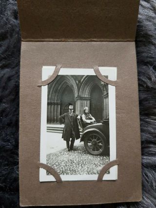 Old vintage b/w tiny photo album from Leeds,  England early 20th century (1930s) 3