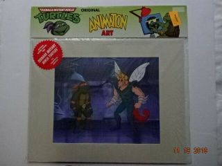 Baxter Stockman And Michaelange Tmnt Animation Art Cel Brand With