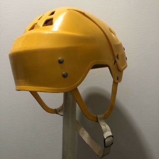 JOFA hockey helmet 23551 Gretzky style CRACKED yellow classic vintage 2