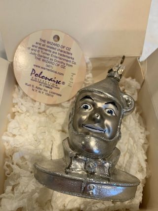 Polonaise Collectible Christmas Glass Ornament “wizard Of Oz” Tinman