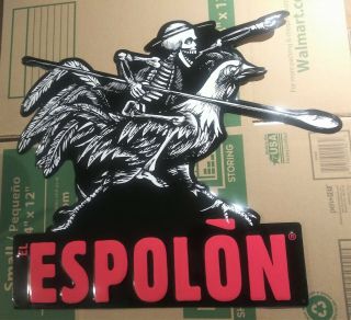 Espolon Tequila Large Metal Sign 20.  5 " X 23.  75 " Bar / Beer / Art / Novelty Decor