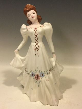 Vintage Florence Ceramics Figurine Lady Double Vase/planter Pasadena Calif