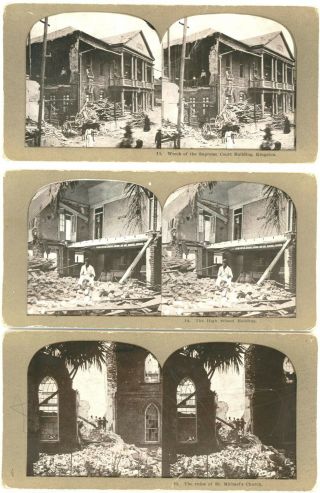 11 - Lithograph Stereoviews Of The Boer War In South Africa,  1899 - 1902