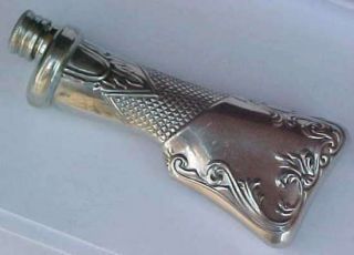Cornish Pewter Silver Plated Pewter Hip Flask James Dixon & Sons 1920 