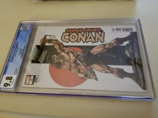 Savage Sword Of Conan 1 Cgc 9.  8 White Pages