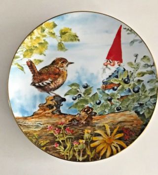 Rien Poortvliet Gnomes Four Seasons Porcelain Collectors Plate Summer