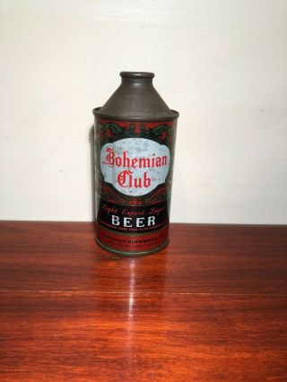 Bohemian Club Cone Top Beer Can From Spokane Wa.  All