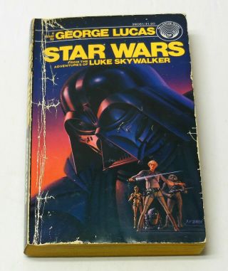 Star Wars George Lucas 1976 1st Print Ballantine Scifi Vintage Paperback Pb Book