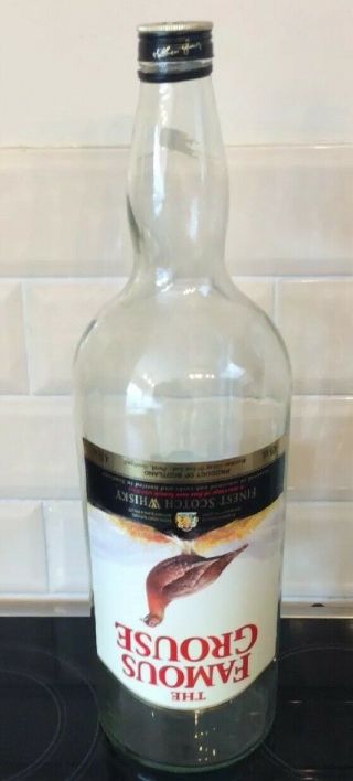 Vintage 4.  5 L The Famous Grouse Giant Whisky Bottle Bank