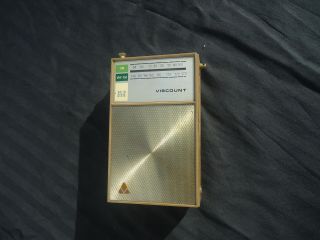 Vintage Viscount Solid State Transistor Am/fm Vhf Radio