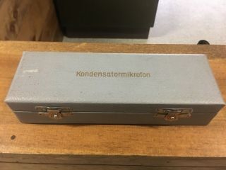 Vintage Neumann - Gefell Tube/solid State Microphone Case Box - German