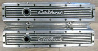 Edelbrock Vintage Sbc Chevy Aluminum Finned Valve Covers: Originals