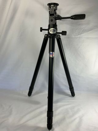 Vintage Tiltall Black Camera Tall Tripod Made In Usa Junior Video Camera Stand