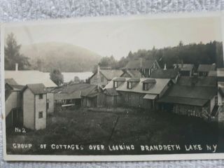 Rp.  Group Of Cottages At Brandreth Lake Ny.  Herkimer County.
